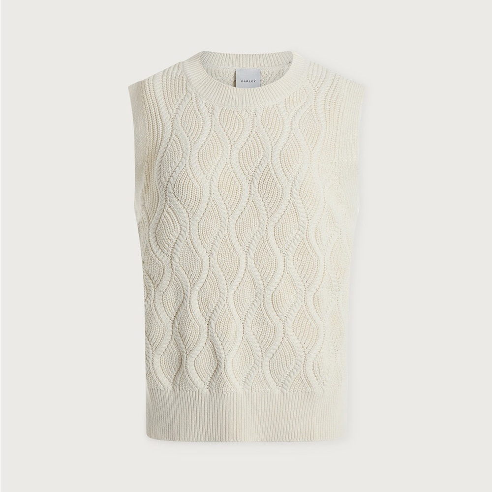 Varley Teller Longline Knit Tank Birch Size XS
